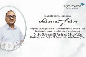 Direktur Human Capital Garuda Indonesia (GIAA) Salman El Farisiy 