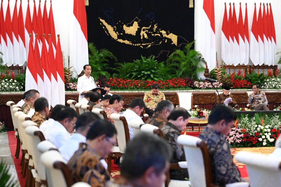 Sidang Kabinet Paripurna di Istana Presiden, Selasa (09/01).