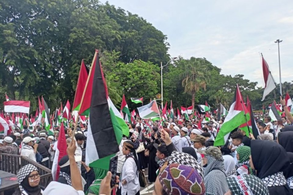 Aksi 100 Hari Genosida Gaza