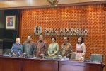  Bank Indonesia (BI) melaporkan hasil Rapat Dewan Gubernur (RDG) pada 14.00 WIB di Jakarta, pada Rabu (17/1).