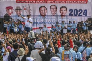 Prabowo hadiri deklarasi dan kampanye akbar di Subang