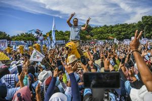 Prabowo hadiri deklarasi dan kampanye akbar di Subang