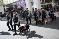 Pengamanan lokasi Debat Kelima Pilpres 2024