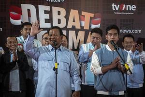 Keterangan pers Prabowo-Gibran usai Debat Pilpres 2024