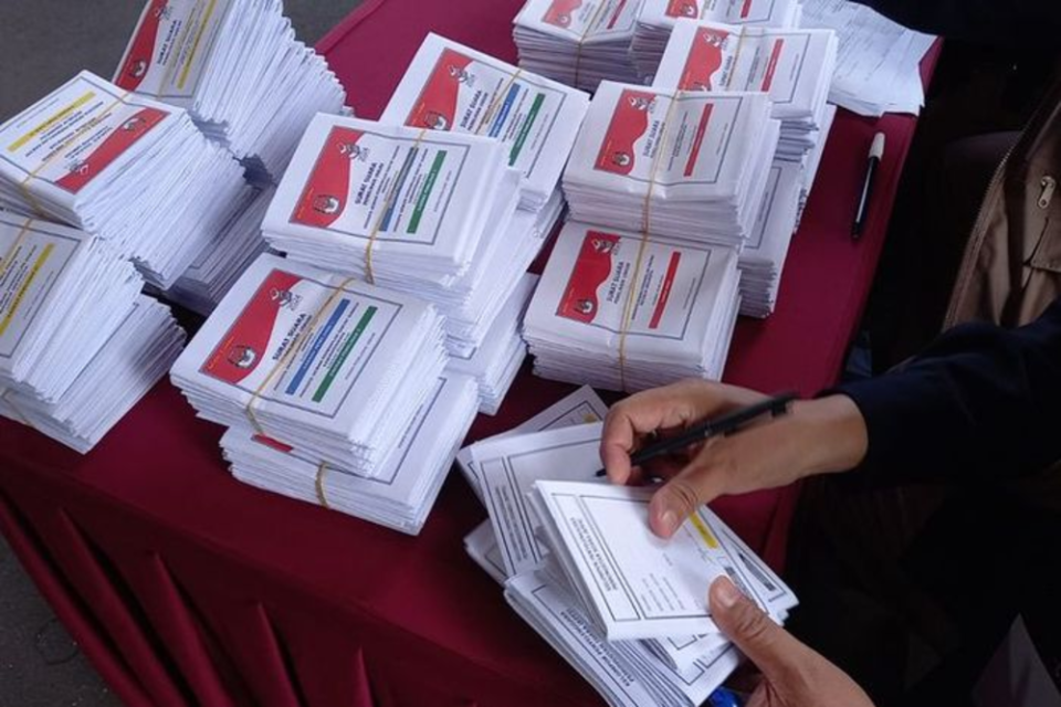 surat suara pemilu KPU