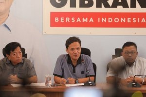 Konferensi pers sikap TKN Prabowo-Gibran terkait film dokumenter Dirty Vote.