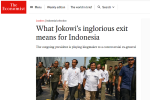 Tampilan artikel tentang Presiden Jokowi di laman The Economist