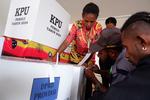 Persiapan pemungutan suara pemilu di perbatasan RI-PNG