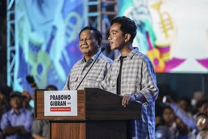 Pidato kemenangan Prabowo-Gibran