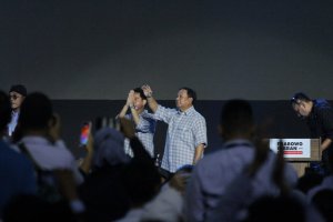 Prabowo dan Gibran di Istora Senayan