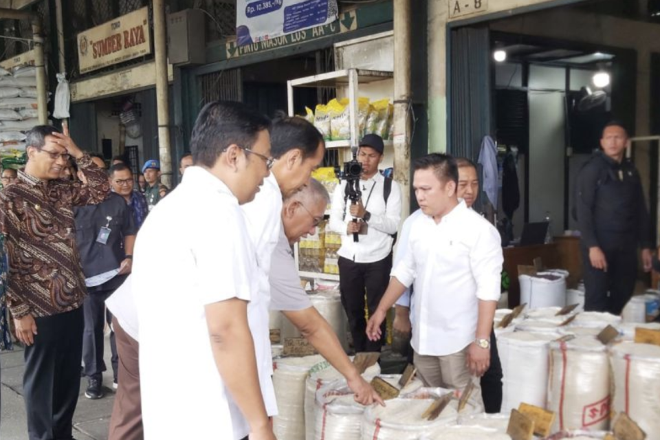 beras, harga beras, stok beras, jokowi