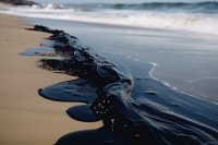 Ilustrasi tumpahan minyak