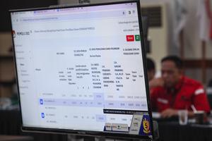 Rekapitulasi hasil penghitungan suara di KPU Surabaya