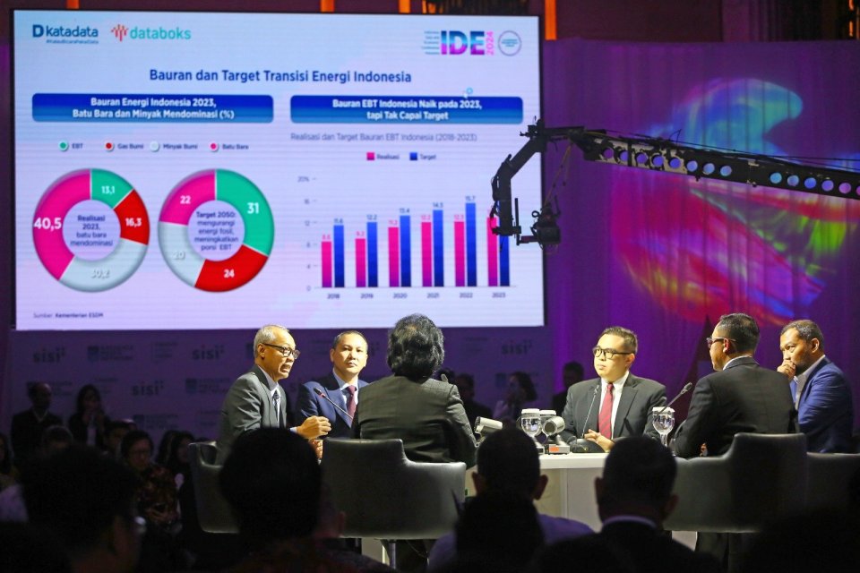 Sesi Transisi Energi dalam Indonesian Data Economic and Conference (IDE) Katadata 2024