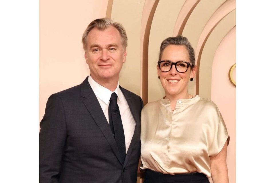 Christopher Nolan dan istrinya, Emma Thomas. \