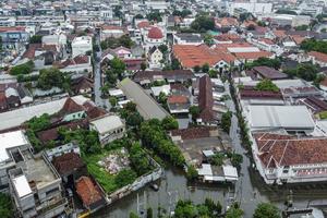 Banjir di kawasan Cagar Budaya Kota Lama Semarang