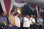 Prabowo menggelar konferensi pers bersama elite Koalisi Indonesia Maju setelah ada pengumuman dari KPU, Rabu (20/3)