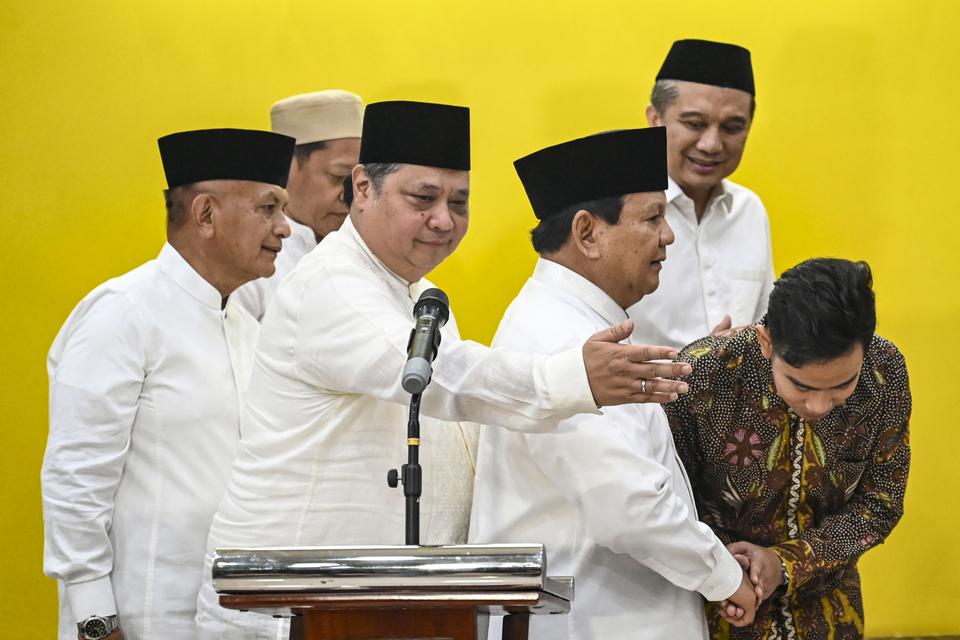 Bertemu Prabowo, Airlangga Sebut Belum Bahas Jatah Menteri Golkar