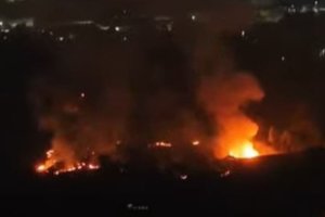 Kebakaran dan ledakan terjadi di gudang amunisi daerah TNI di kawasan Gunung Putri, Sabtu (30/3)