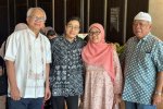Momen Sri Mulyani bertemu dengan Basuki Hadimuljono beserta keluarga saat mudik ke Semarang, Jawa Tengah.