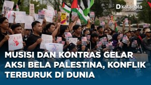 Aksi Bela Palestina KontraS dan Koalisi Musisi