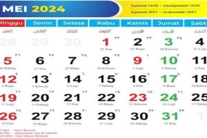 Kalender Islam Mei 2024