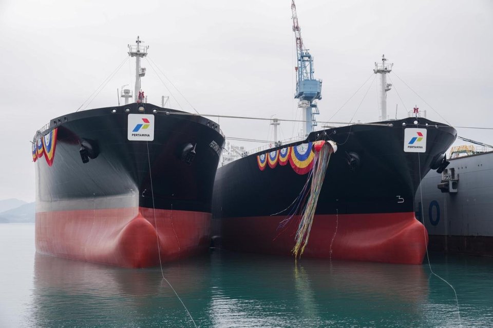 Kapal Pertamina International Shipping menggunakan bahan bakar hijau