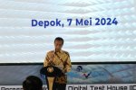 Presiden Jokowi atau Joko Widodo meresmikan laboratorium pengujian alat dan perangkat telekomunikasi terbesar di Asia Tenggara, Selasa (7/5).