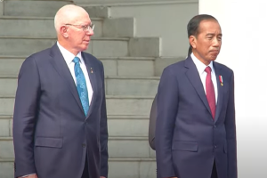 Presiden Joko Widodo bersama Gubernur Jenderal Australia David Hurley di Istana Bogor, Jawa Barat, Jumat (17/5). Foto: Youtube/Sekretariat Presiden