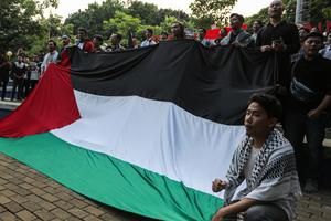Aksi damai untuk keadilan Palestina di Semarang