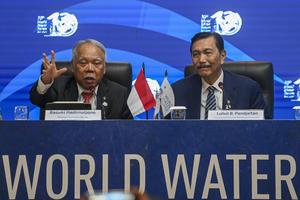 Konferensi Pers Pertemuan Tingkat Menteri World Water Forum