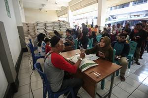 Penyaluran Bansos beras di Yogyakarta
