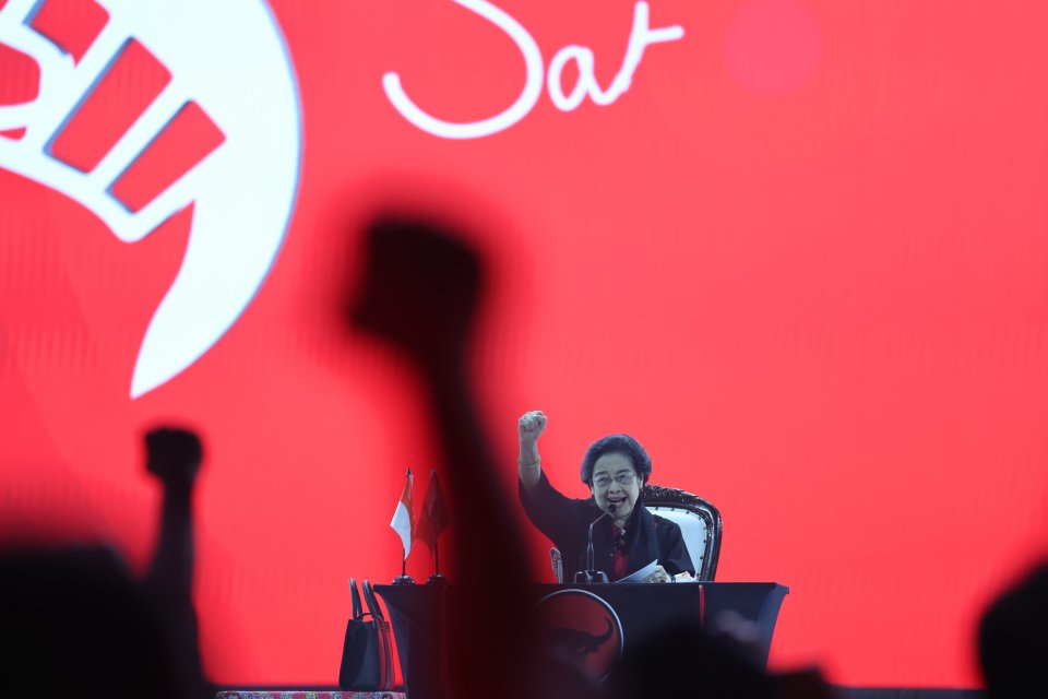 Ketua Umum Partai Demokrasi Indonesia Perjuangan (PDIP) Megawati Soekarnoputri 