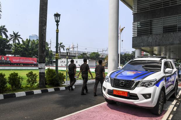 Penjagaan gedung Kejaksaan Agung