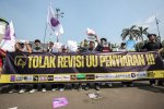 Aksi Penolakan RUU Penyiaran di Jakarta