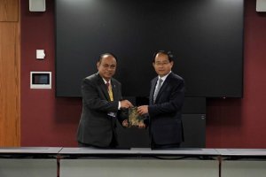Menteri Kominfo Budi Arie Setiadi bertemu dengan Wakil Menteri Perindustrian dan Teknologi Cina Zhongde pada 27 Mei 2024