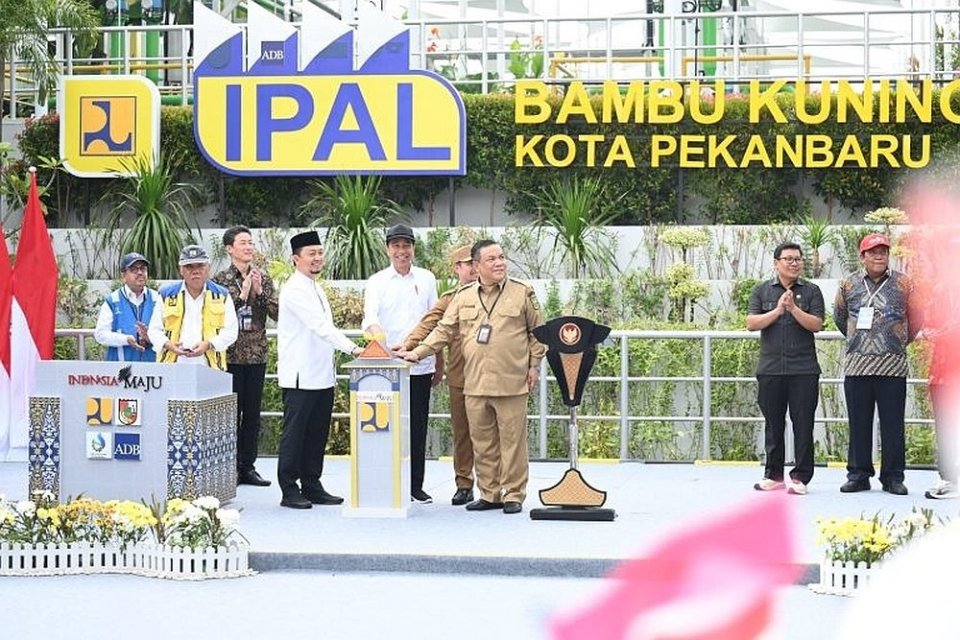 jokowi, air limbah, pekanbaru, air bersih,