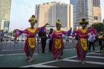 Perayaan HUT Jakarta saat CFD