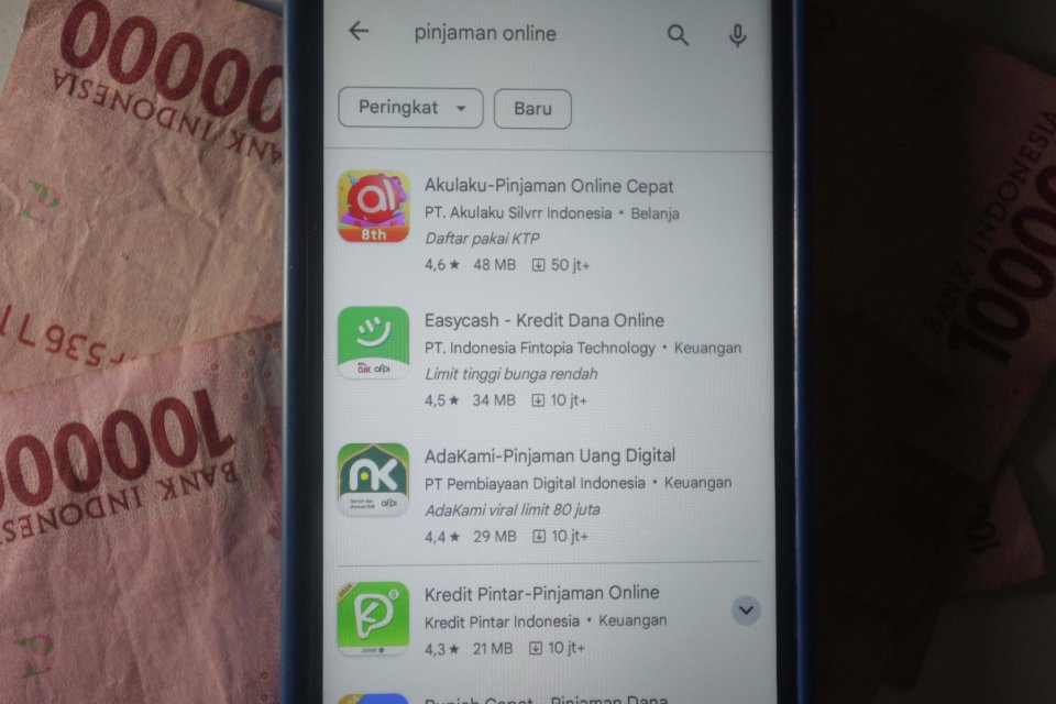 pinjol, pinjaman daring, pindar, pinjaman online