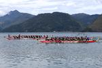 Lomba dayung perahu naga di Aceh Tengah