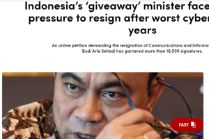 Media asing sebut Menteri Kominfo Budi Arie sebagai menteri giveaway