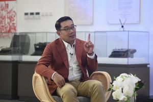 Ridwan Kamil berkunjung ke LKBN ANTARA