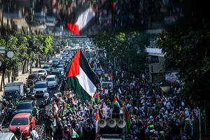 Aksi bela Palestina di Bandung