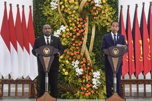 Pertemuan Presiden Joko Widodo dengan Perdana Menteri Papua Nugini