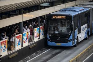 Jumlah penumpang harian Bus TransJakarta