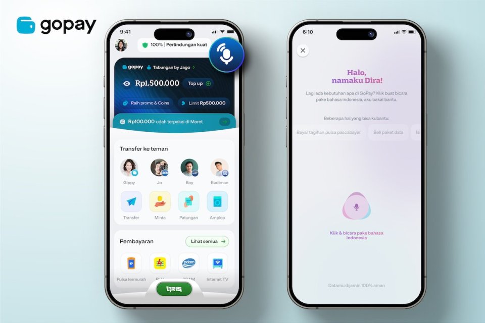 Asisten suara AI Dira, goto, gojek, gopay,