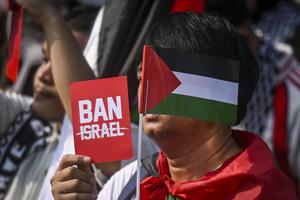 Aksi bela Palestina di Jakarta