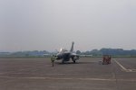 Pesawat tempur Dassault Rafale di Lanud Halim Perdanakusuma, Jakarta, Rabu (24/7). Foto: Katadata/Ameidyo Daud