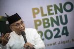 Konferensi pers hasil Rapat Pleno PBNU 2024