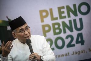 Konferensi pers hasil Rapat Pleno PBNU 2024